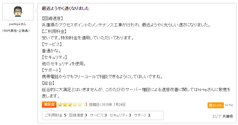 Hi Hoひかりの料金 メリット デメリット 評判 口コミまとめ