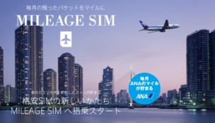 ANAのマイレージSIMでマイルを貯めよう!サービス評価とメリット・デメリットを分析