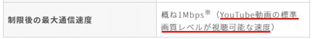 WiMAX 5G 速度制限