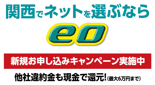 関西でおすすめのネット回線「eo光」
