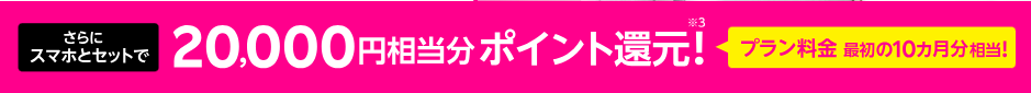 Rakuten Turbo 5G 20,000円ポイント還元