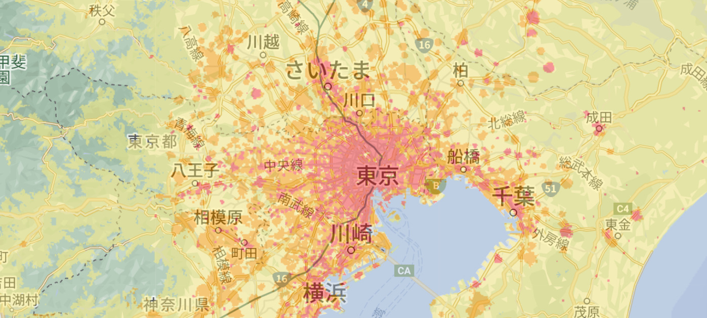 とくとくBBホームWi-Fiエリア